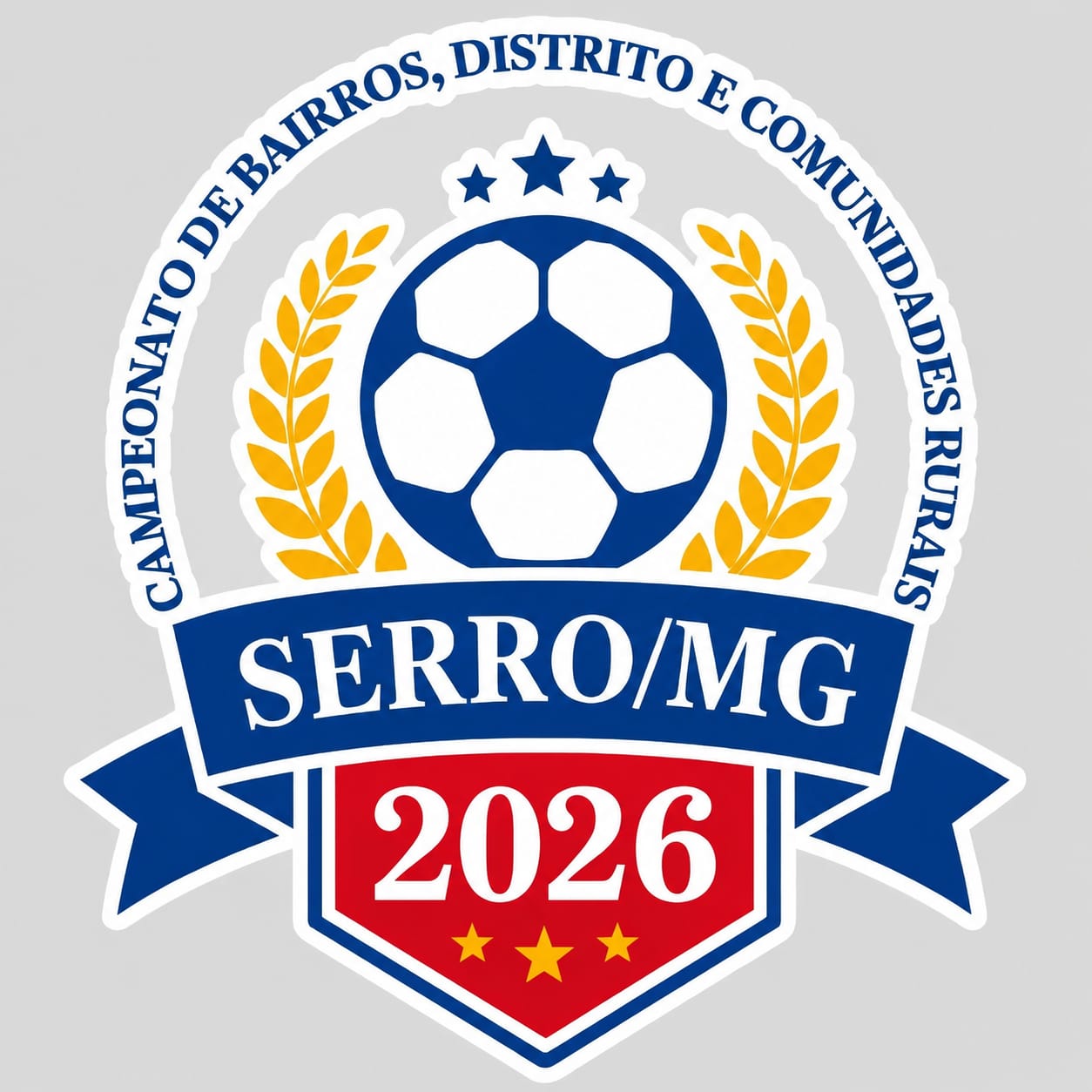 Logo do 22º Campeonato de Bairros, Distritos e Comunidades Rurais de Serro/MG 2026